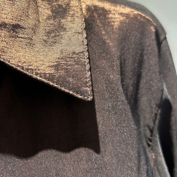 Harve Benard Dressy Balloon Hem Blouse size Large - Picture 4 of 9